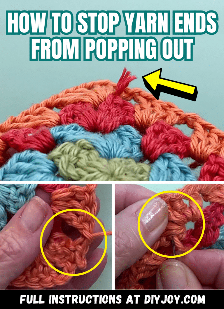How to Stop Yarn Ends From Popping Out