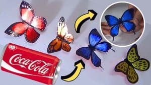 How to Make DIY Butterflies with Coke Cans