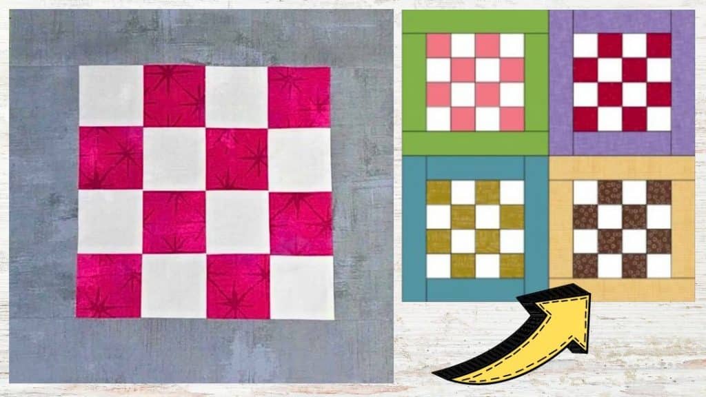 How to Make a Checkerboard Quilt Block