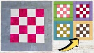 How to Make a Checkerboard Quilt Block