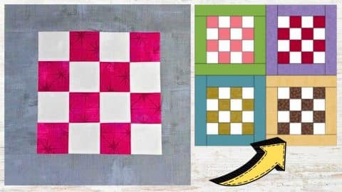 How to Make a Checkerboard Quilt Block | DIY Joy Projects and Crafts Ideas