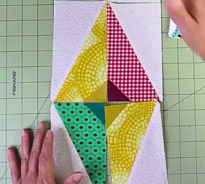 How to Sew Scrappy Diamonds Quilt Block