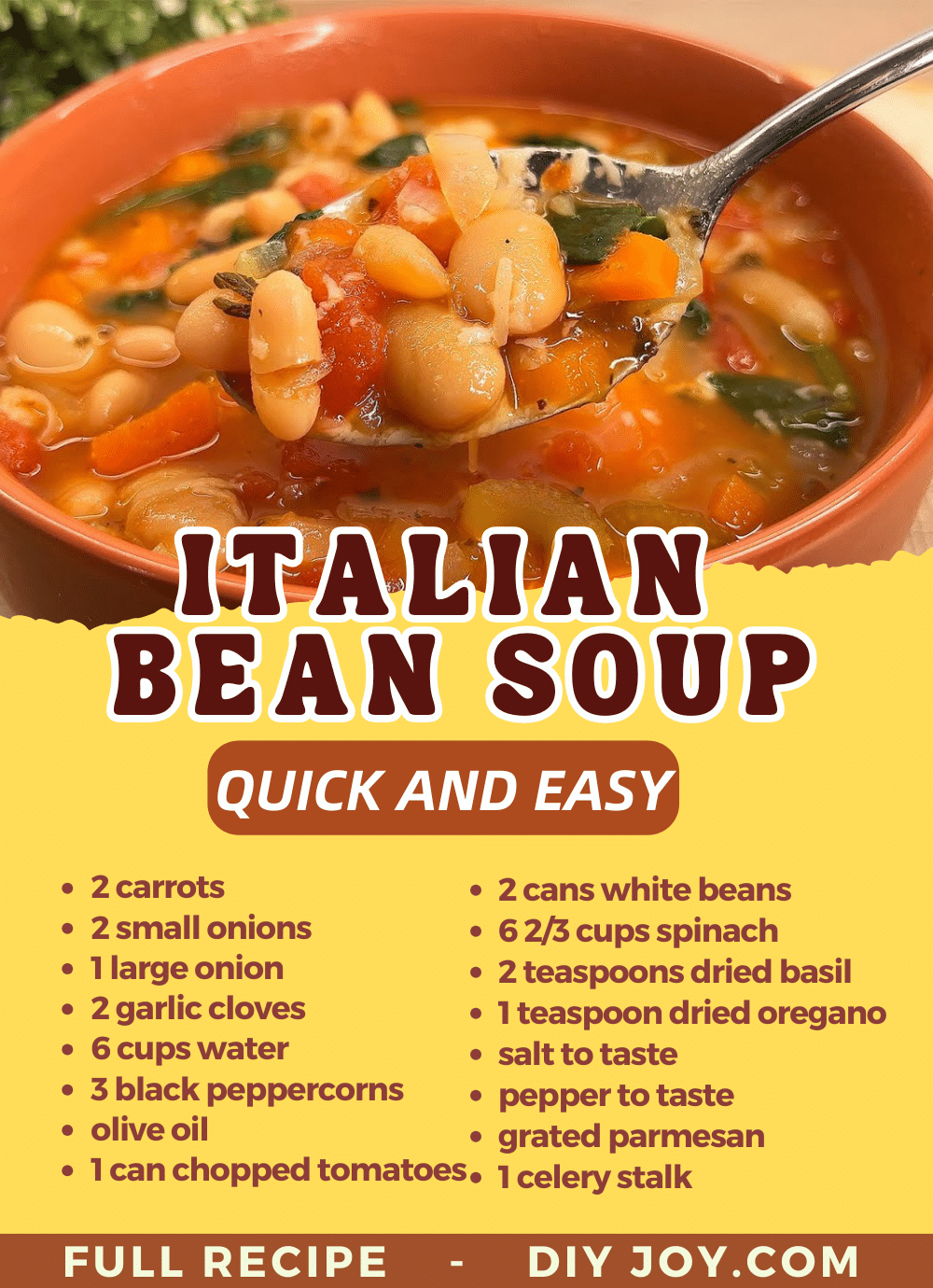 Italian Bean Soup Recipe