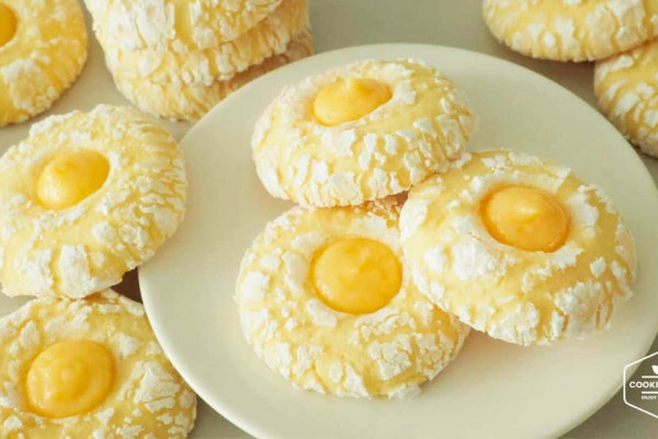 Soft Lemon Curd Cookies Recipe