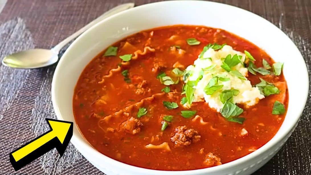 Super Easy Real Lasagna Soup Recipe | DIY Joy Projects and Crafts Ideas