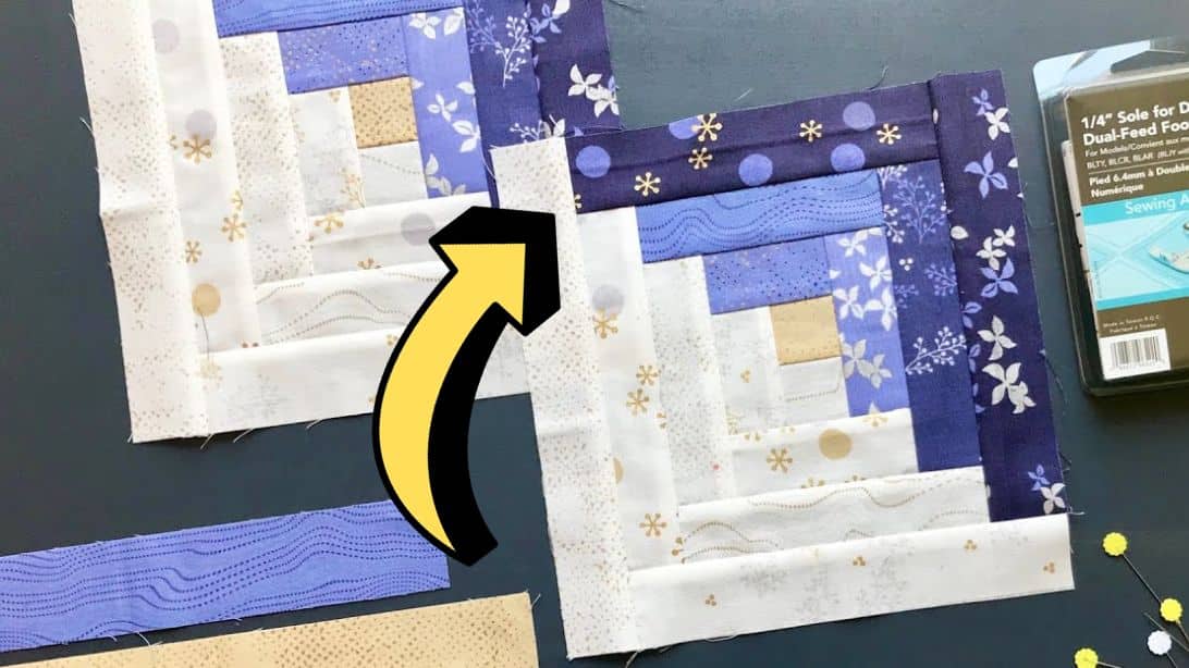 Tips for Sewing Perfect Log Cabin Blocks | DIY Joy Projects and Crafts Ideas