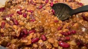 Cowboy Beans with Bacon & Beef Recipe
