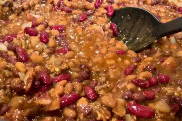 Cowboy Beans with Bacon and Beef Recipe