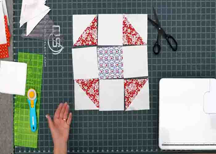 Making the shoofly quilt block