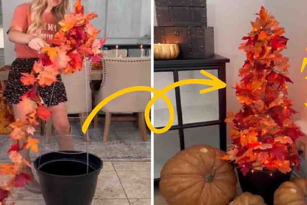 DIY Easy Fall Tree Tutorial