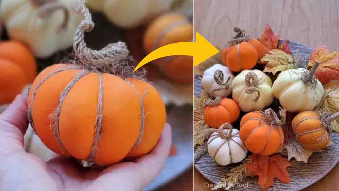 Dollar Tree DIY Balloon Pumpkin Tutorial | DIY Joy Projects and Crafts Ideas