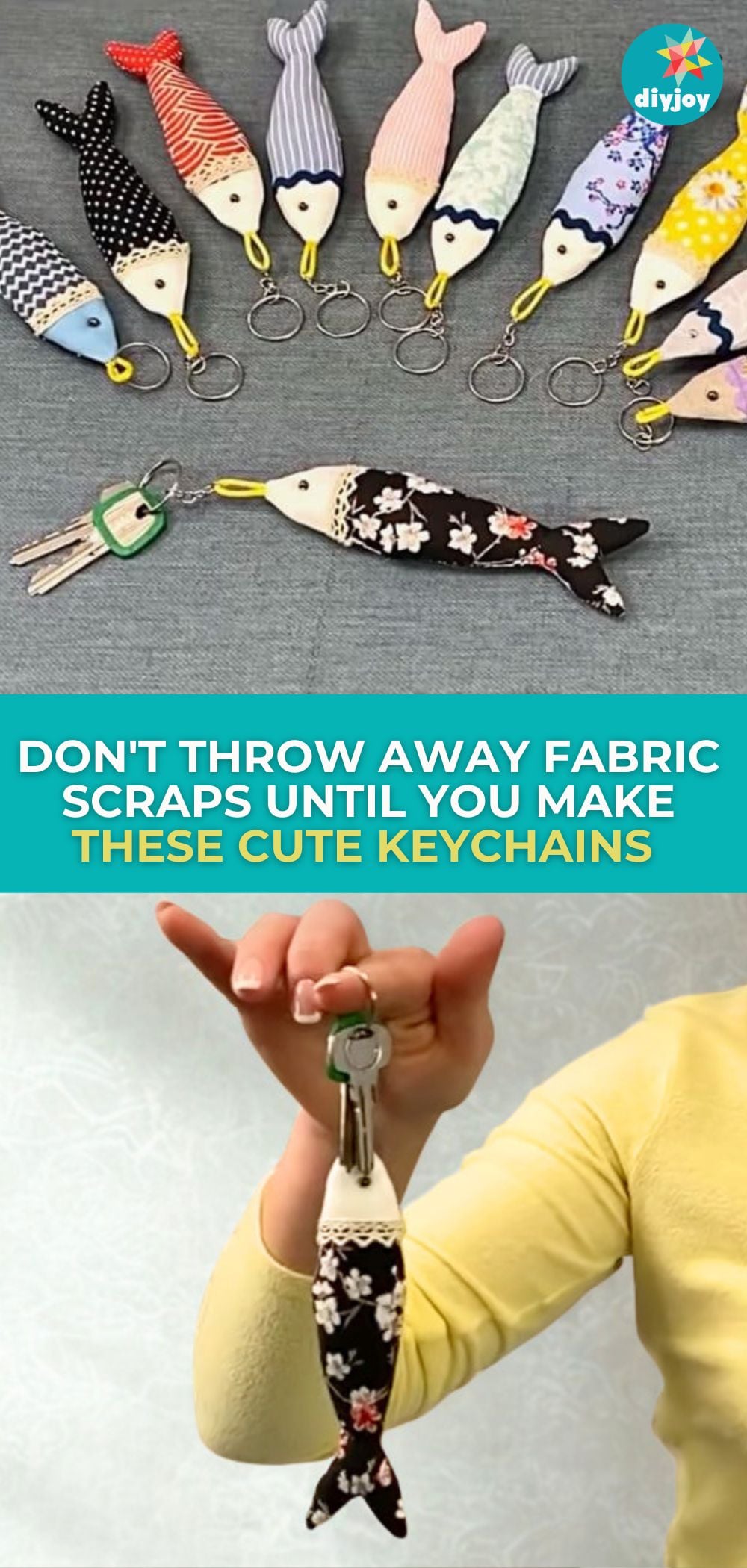 fish fabric keychain Tutorial