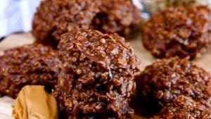 No-Bake Chocolate Peanut Butter Cookies