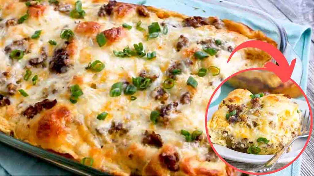 Sausage Crescent Roll Breakfast Casserole Recipe