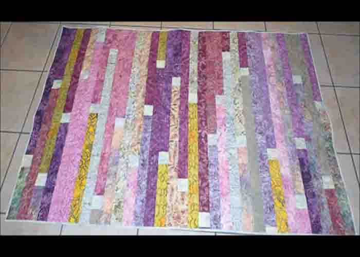jelly roll fence quilt