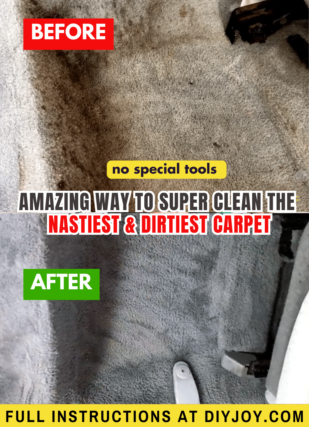 Amazing Way to Clean The Nastiest and Dirtiest Carpet