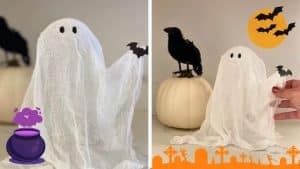 Affordable Halloween DIY Ghost Decor