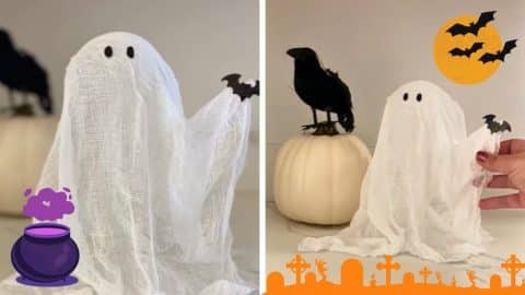 Affordable Halloween DIY Ghost Decor | DIY Joy Projects and Crafts Ideas