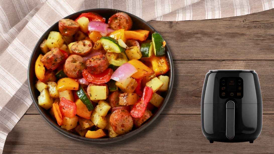 Air Fryer Sausage And Vegetables Recipe