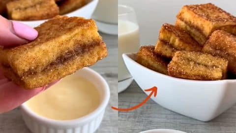 Cinnamon Roll French Toast Bites | DIY Joy Projects and Crafts Ideas