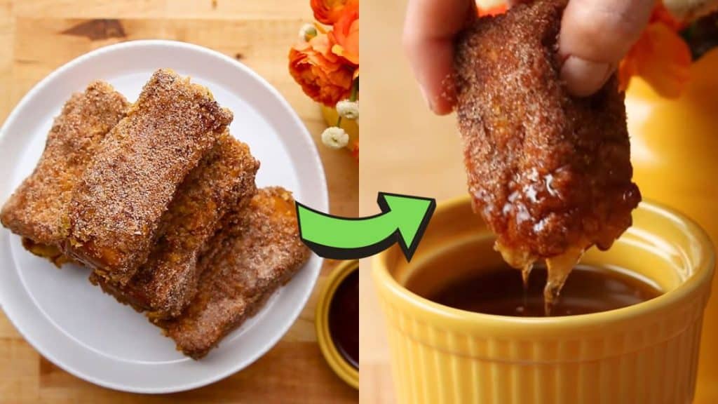 Crunchy Churro French Toast Sticks