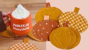 Cute Fall Pumpkin Coaster