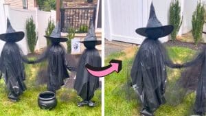 DIY Halloween Witch Decor