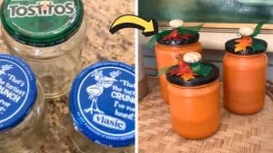 DIY Upcycled Jar Pumpkins