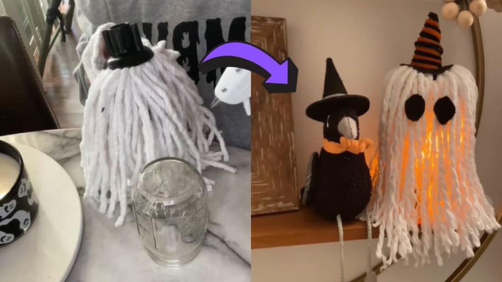 Dollar Tree Light Up Ghost DIY (Less Than 5 Dollars)