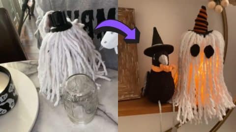 Dollar Tree Light Up Ghost DIY (Less Than 5 Dollars) | DIY Joy Projects and Crafts Ideas