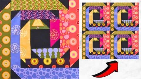 Easy Cabin Frenzy Quilt Block Tutorial | DIY Joy Projects and Crafts Ideas