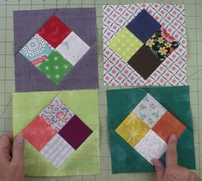 How to Make a Floating 4-Patch Quilt Block - DIY Joy
