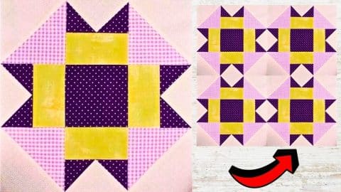 Easy Folded Corners Quilt Block Tutorial | DIY Joy Projects and Crafts Ideas