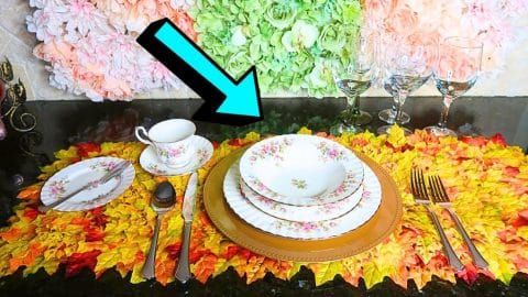 Easy Last-Minute DIY Thanksgiving Table Runner Tutorial | DIY Joy Projects and Crafts Ideas