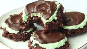 Easy No-Bake Mint Chocolate Cookies Recipe