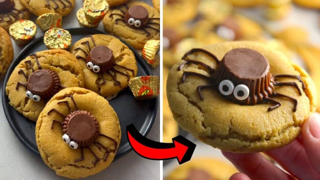 Easy Peanut Butter Spider Cookies Recipe