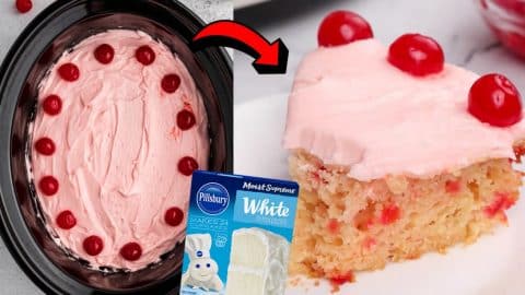 Easy Slow Cooker Cherry Chip Cake Recipe | DIY Joy Projects and Crafts Ideas