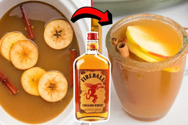 Easy Slow Cooker Fireball Caramel Apple Cider Recipe
