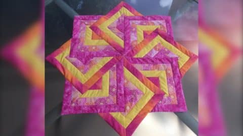 Easy Strata Star Table Topper Quilt Tutorial | DIY Joy Projects and Crafts Ideas