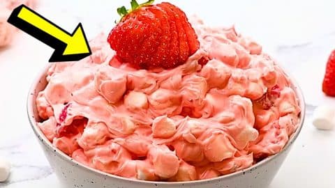 Easy Strawberry Jell-O Fluff Salad Recipe | DIY Joy Projects and Crafts Ideas