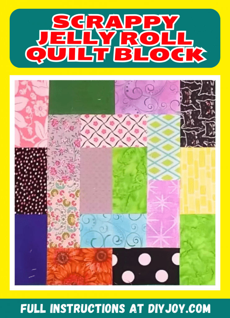 How To Make A Scrappy Jelly Roll Quilt Block Diy Joy How To Make A Scrappy Jelly Roll Quilt Block Diy Joy