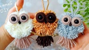 How to Make Owlets Using Yarn