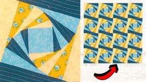 How to Make a Twisted Log Cabin Quilt Block