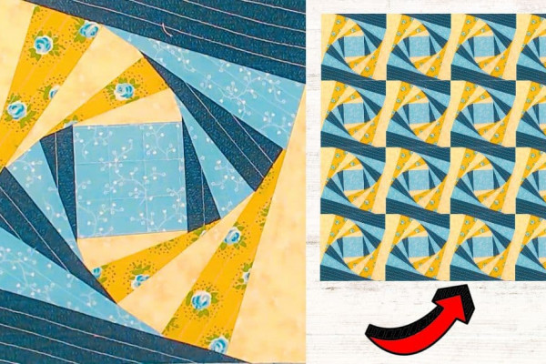 How to Make a Twisted Log Cabin Quilt Block