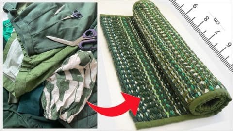 How to Weave Rug From Old Clothes | DIY Joy Projects and Crafts Ideas