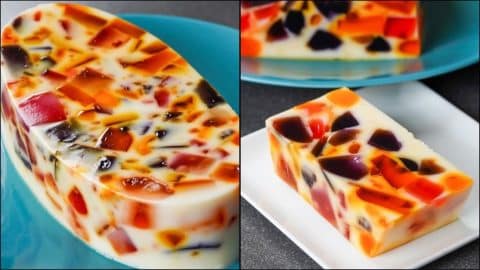 No-Bake Broken Glass Jelly Pudding | DIY Joy Projects and Crafts Ideas