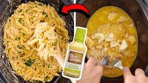 5-Ingredient Olive Garden Crockpot Chicken & Pasta Recipe