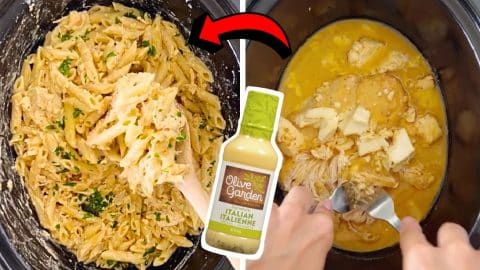 5-Ingredient Olive Garden Crockpot Chicken & Pasta Recipe | DIY Joy Projects and Crafts Ideas
