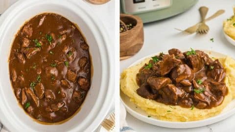 Slow Cooker Beef Tips Recipe | DIY Joy Projects and Crafts Ideas