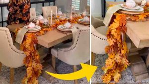 DIY Fall Leaf Table Runner Tutorial